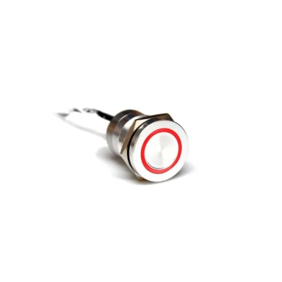Bulgin Capacitive Switch Latching NO Illuminated Red Green On-Off IP68 Stainless Steel MC19LOSGR