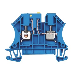 Weidmüller Disconnect Terminal Block Blue 4mm² 1-Level Screw 400V 32A W Series 7910220000