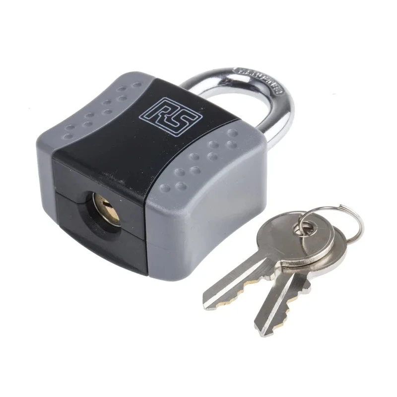 RS PRO Key Steel Padlock, 7 mm Shackle Diameter, 30 mm Shackle Length, 47 mm Width, Model 827-4401