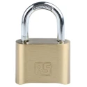 RS PRO Combination Padlock Brass Combination Padlock, 7mm Shackle Diameter, 53mm Body Width, Model 827-4414