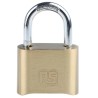 RS PRO Combination Padlock Brass Combination Padlock, 7mm Shackle Diameter, 53mm Body Width, Model 827-4414