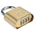 RS PRO Combination Padlock Brass Combination Padlock, 7mm Shackle Diameter, 53mm Body Width, Model 827-4414
