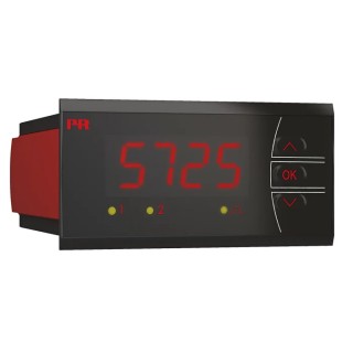 PR Electronics 5700 Programmable Frequency Indicator Multi-Function Panel Meter, LED Display, 44.5 mm x 91.5 mm, Model 5725D