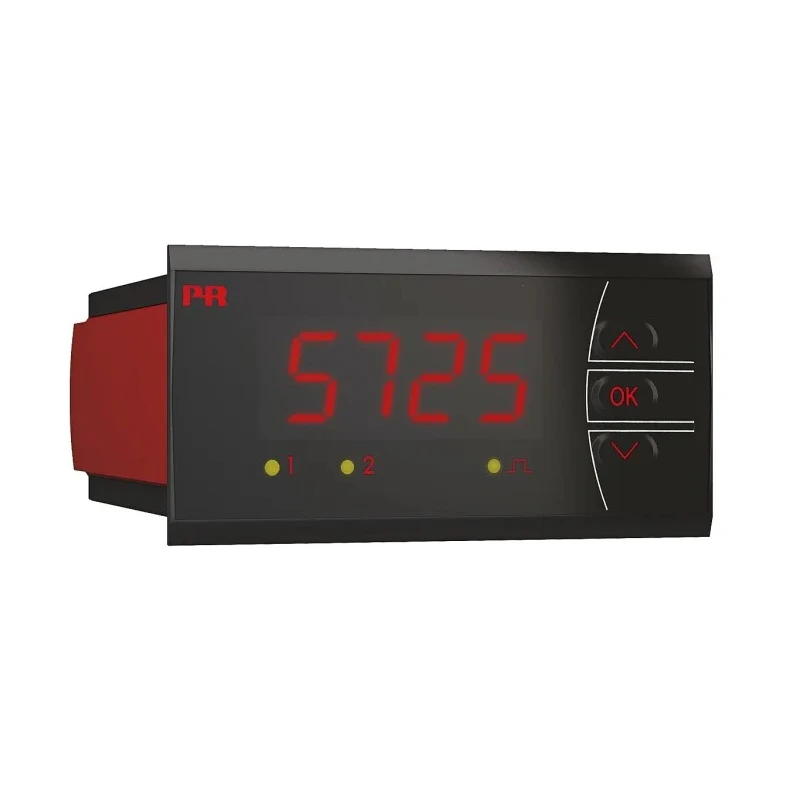 PR Electronics 5700 Programmable Frequency Indicator Multi-Function Panel Meter, LED Display, 44.5 mm x 91.5 mm, Model 5725D