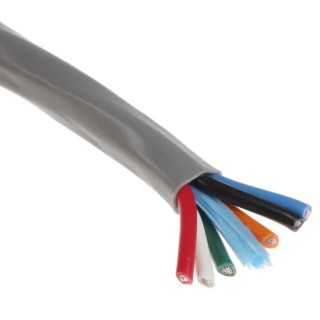 Alpha Wire Alpha Essentials Communication & Control Control Cable 6 Cores 0.81mm² 18 AWG, Unscreened, PVC 1898/6C SL005