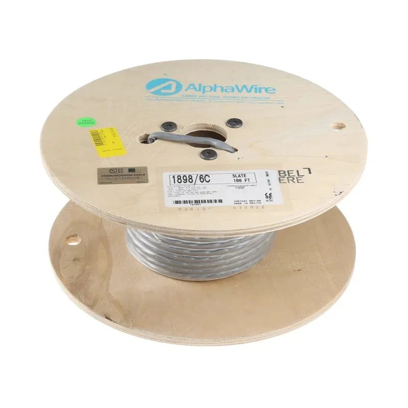 Alpha Wire Alpha Essentials Communication & Control Control Cable 6 Cores 0.81mm² 18 AWG, Unscreened, PVC 1898/6C SL005