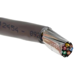 Alpha Wire Alpha Essentials Communication & Control Control Cable, 10 Cores, 0.35mm² 22 AWG, Screened, 30m 1299/10C SL005