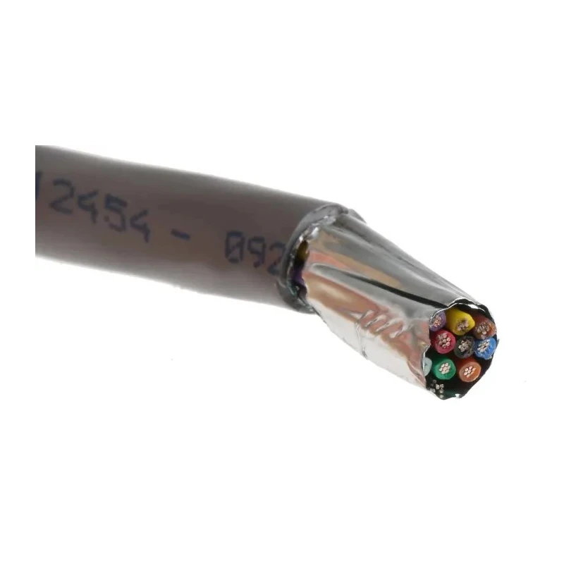 Alpha Wire Alpha Essentials Communication & Control Control Cable, 10 Cores, 0.35mm² 22 AWG, Screened, 30m 1299/10C SL005