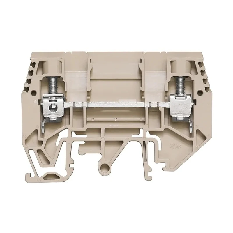 Weidmüller W Series Disconnect Terminal Block Brown 6mm² 1-Level Screw 630V 57A 1934830000