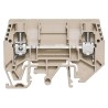 Weidmüller W Series Disconnect Terminal Block Brown 6mm² 1-Level Screw 630V 57A 1934830000