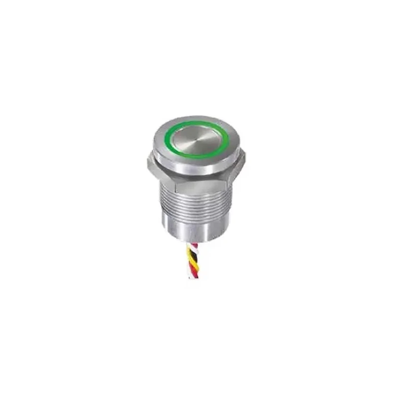 APEM Capacitive Momentary and Latching Switch with Aluminium Housing, Illuminated Green and Red LED, NPN CPB2110000NGSS