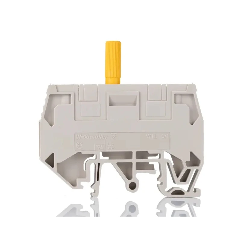 Weidmüller W Series Disconnect Terminal Block Brown, 6mm² Cable CSA, 1-Level, Screw Termination, 630V 57A 1938820000