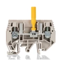 Weidmüller W Series Disconnect Terminal Block Brown, 6mm² Cable CSA, 1-Level, Screw Termination, 630V 57A 1938820000
