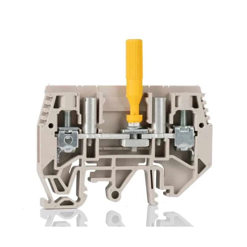 Weidmüller W Series Disconnect Terminal Block Brown, 6mm² Cable CSA, 1-Level, Screw Termination, 630V 57A 1938820000