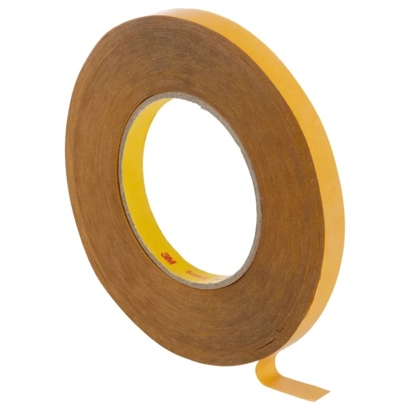 3M 465 Transparent Transfer Tape Aluminium Foil Backing 12mm Width 55m Length Acrylic Adhesive -40°C to 121°C 950 12mmX55m
