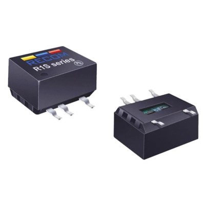 Recom DC/DC Converter 5V dc Output, 200 mA, 5V dc Input, 4.5V Minimum Input, 1 W Power, Surface Mount, 8-Pin R1S-0505/HP