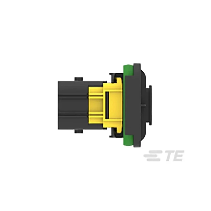 TE Connectivity LEAVYSEAL Automotive Connector Male Black Flange 21 Way Crimp Termination 40A 1-2112162-1