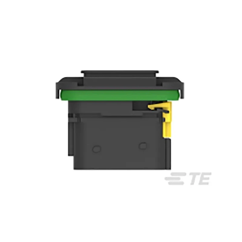 TE Connectivity LEAVYSEAL Automotive Connector Male Black Flange 21 Way Crimp Termination 40A 1-2112162-1