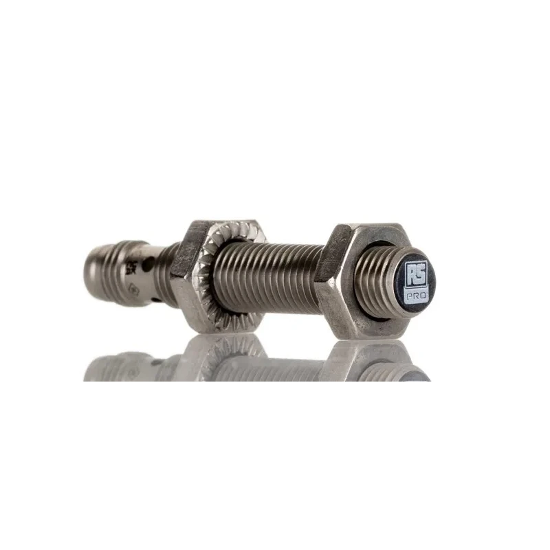RS Pro Threaded Barrel Inductive Proximity Sensor M8 x 1 Flush Mount Stainless Steel Housing PNP 30 V DC 200mA 206-6133