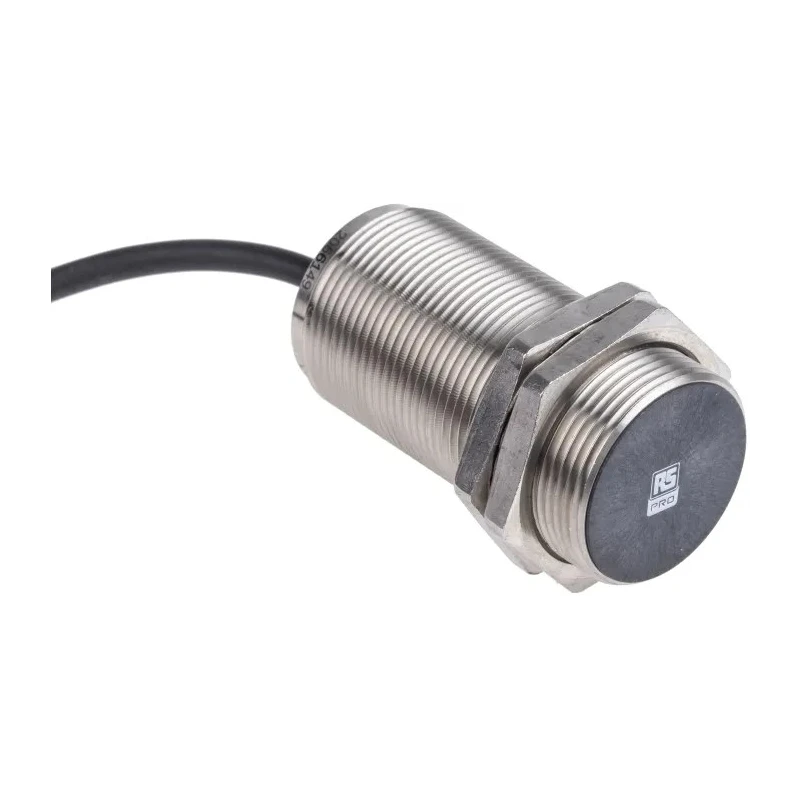 RS PRO Threaded Barrel Inductive Proximity Sensor M30 x 1.5, PNP Output, 30 V DC, 15 mm Detection 206-6149