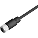 RS PRO Sensor Actuator Cable Female 8 way Straight to Female Straight, Unterminated, 10 m, 30V 206-7630