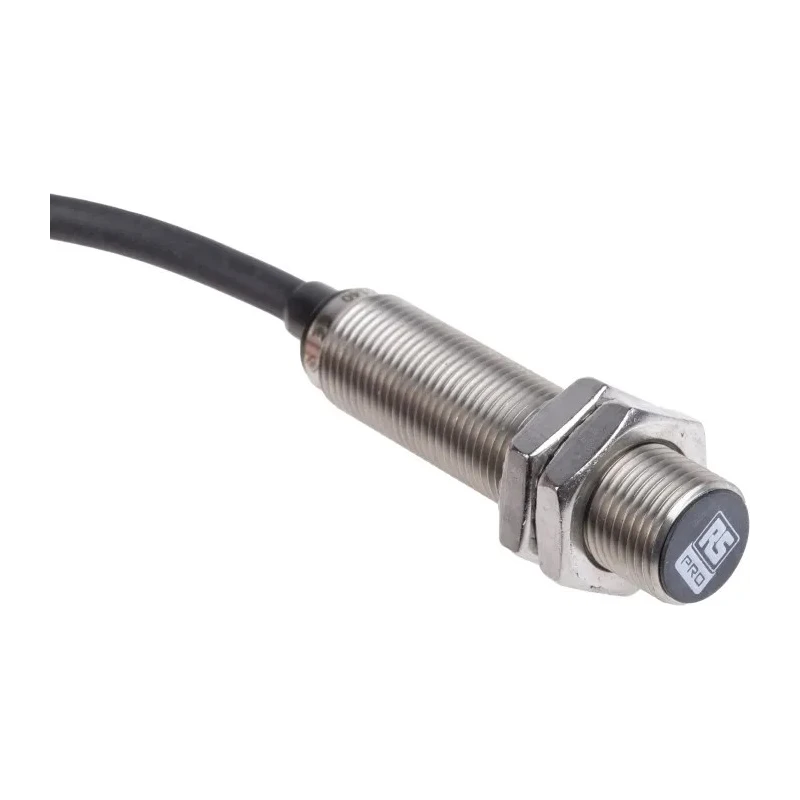 RS PRO Threaded Barrel Inductive Proximity Sensor M12 x 1 Stainless Steel 4 mm Detection 30 V DC 200mA 2kHz 206-6140