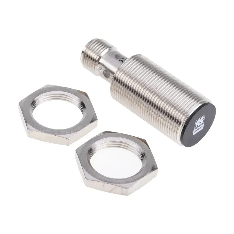 RS PRO Threaded Barrel Inductive Proximity Sensor M18 x 1 Thread Size PNP 30 V DC 200 mA Switching Current 8 mm 206-6161