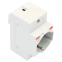 ABB 16A Grey 1 Gang Plug Socket Indoor Type L Italian 2CSM210000R0701 M1170