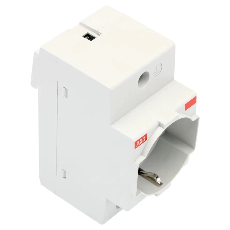 ABB 16A Grey 1 Gang Plug Socket Indoor Type L Italian 2CSM210000R0701 M1170