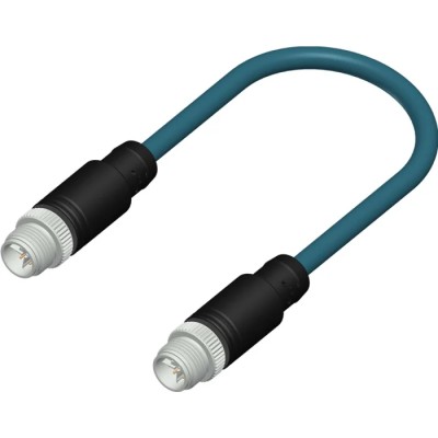 RS PRO Male 8 Way Straight to Male 8 Way Straight Sensor Actuator Cable 10m 50-60V ac IP67 206-7666