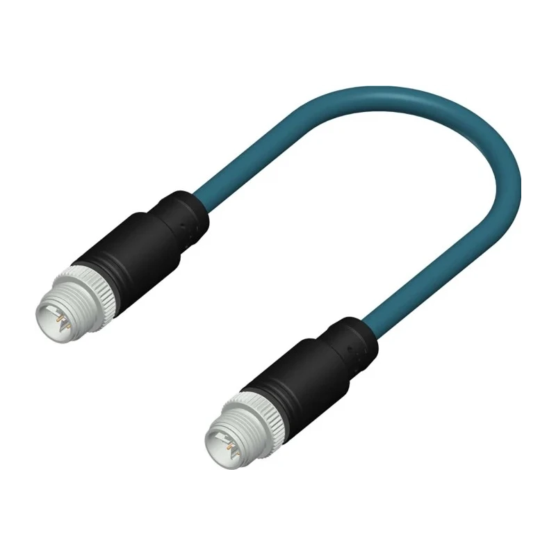 RS PRO Male 8 Way Straight to Male 8 Way Straight Sensor Actuator Cable 10m 50-60V ac IP67 206-7666