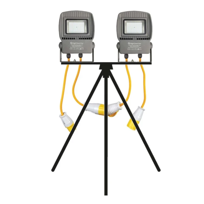 Nightsearcher LINKSTAR Linkable LED Floodlight 192 LEDs 50W 6000 lm IP65 110V AC NSLINKSTAR50-TWIN
