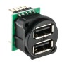 RS PRO Straight Panel Female 2 Port USB Type A USB Connector USB 2.0 830-0074