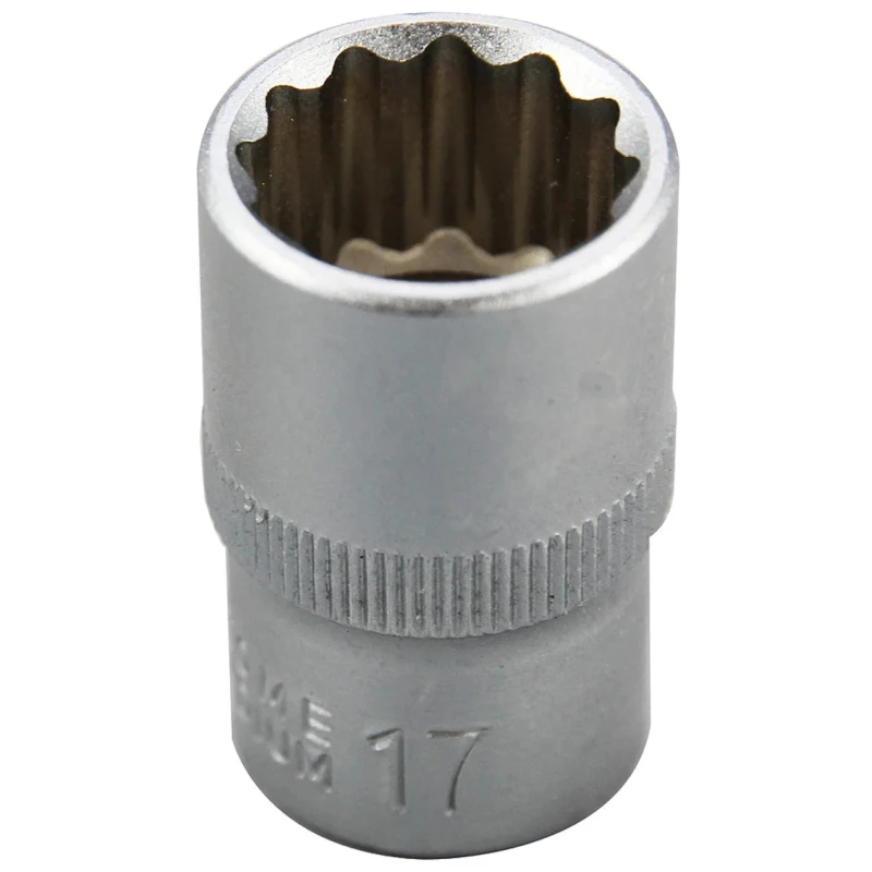 RS PRO 1/2 in Drive 17 mm 12 Point Square Socket 830-4111