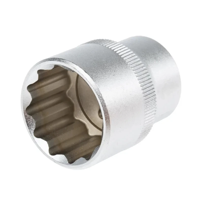 RS PRO 1/2 in Drive 24 mm 12 Point Square Socket 830-4142