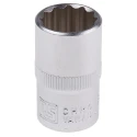 RS PRO 1/2 in Drive 16 mm 12 Point Square Chrome Vanadium Steel Socket 830-4117