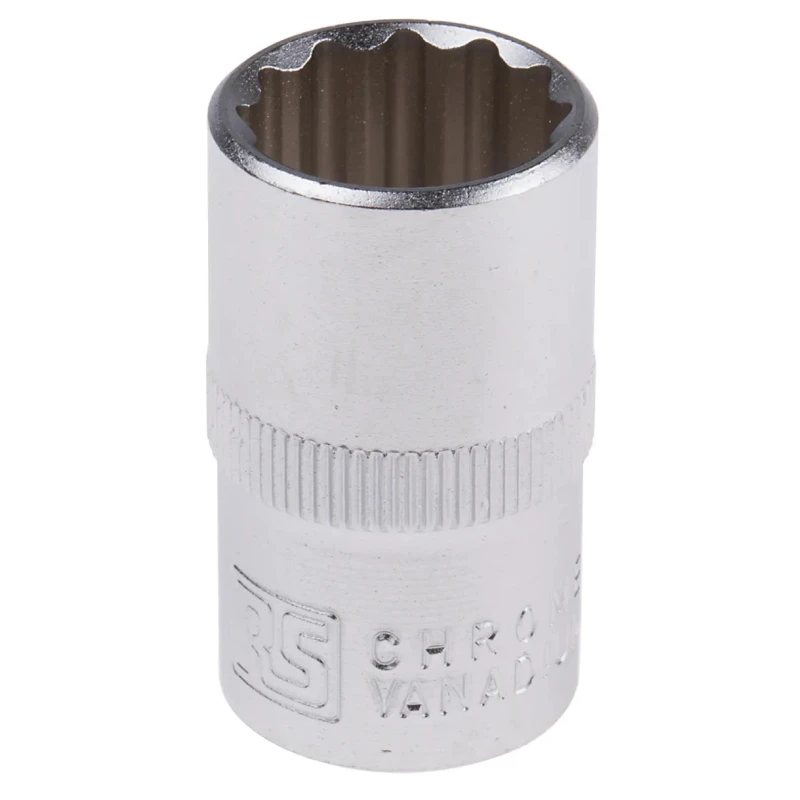 RS PRO 1/2 in Drive 16 mm 12 Point Square Chrome Vanadium Steel Socket 830-4117