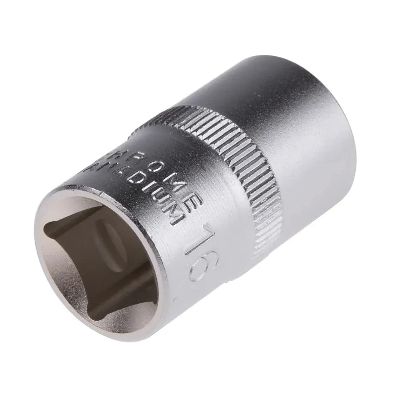 RS PRO 1/2 in Drive 16 mm 12 Point Square Chrome Vanadium Steel Socket 830-4117