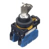 Idec Key Switch, Latching Operation, 2 NO Contact Configuration, 10A Current Rating, 3 Positions, Screw Terminal IP66