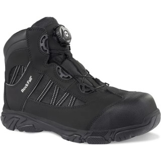 Rockfall OHM Black Non-Metallic Toe Capped Unisex Safety Boots Size UK 9, EU 42 SRC Slip Resistant RF160/009