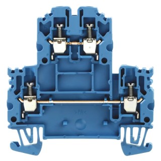 Weidmüller W Series Double Level Terminal Block Blue 2.5mm² 2-Level Screw 1041680000