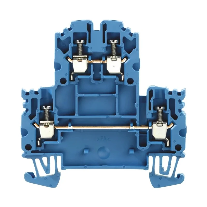 Weidmüller W Series Double Level Terminal Block Blue 2.5mm² 2-Level Screw 1041680000