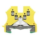 Weidmüller W Series DIN Rail Terminal Block Yellow Green 1.5mm² 1-Level Screw 1016500000