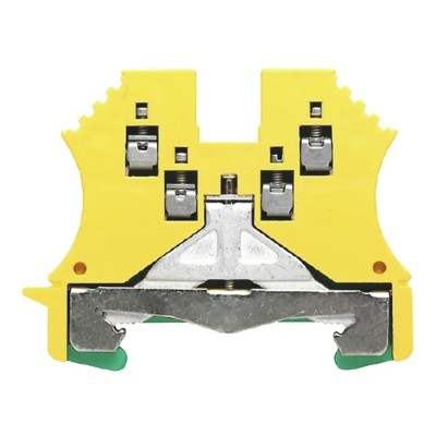 Weidmüller W Series DIN Rail Terminal Block Yellow Green 1.5mm² 1-Level Screw 1016500000