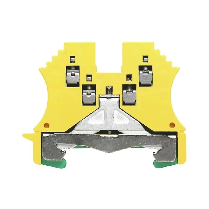 Weidmüller W Series DIN Rail Terminal Block Yellow Green 1.5mm² 1-Level Screw 1016500000