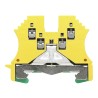 Weidmüller W Series DIN Rail Terminal Block Yellow Green 1.5mm² 1-Level Screw 1016500000