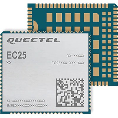 Quectel RF Module EC25EFA-512-STD LTE Cat 4, 1800 MHz, 150Mbps Data Rate, USB 2.0, Surface Mount 32x29x2.4mm EC25EFA-512-STD