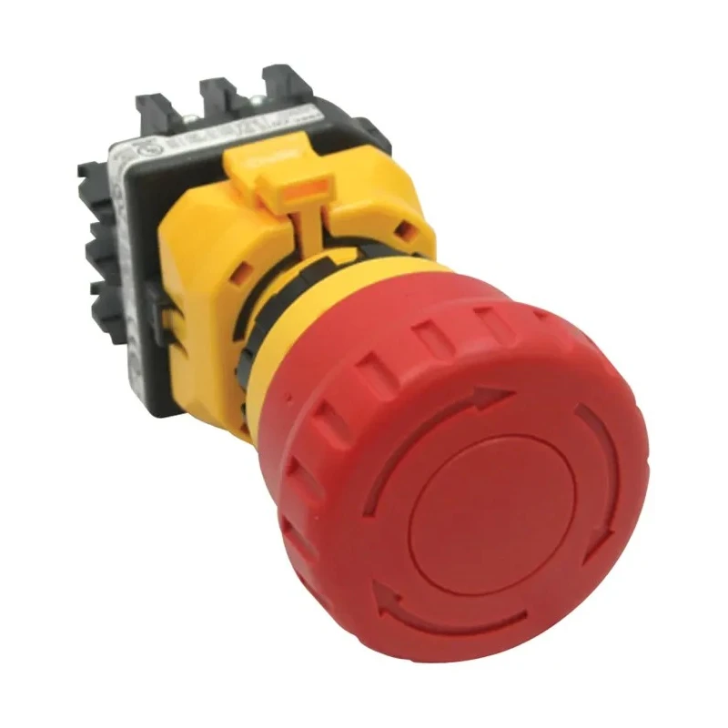 Idec XW1E Series Twist Release Illuminated Emergency Stop Push Button Panel Mount 22 mm Cutout SPDT IP65 
