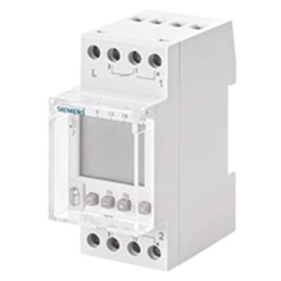 Siemens Digital DIN Rail Time Switch 2-Channel 230V AC 7LF4532-0