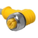 Turck Sensor Actuator Cable Female 4 way M12 to Male 4 way Unterminated, 5 m, 250V, PVC Jacket WK 4T-5/S101